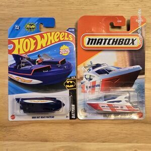 BAMF BOATS Hot Wheels Bat Boat And Matchbox Coast Guard Boat